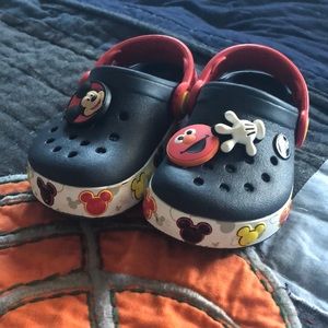 Toddler light up Mickey Mouse crocs